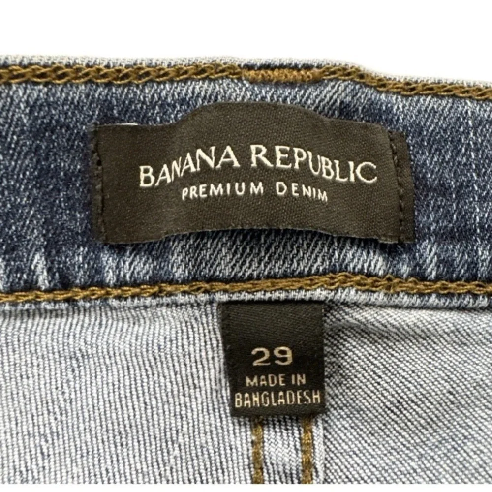 Banana Republic Denim Shorts Women‎ 29 Blue Premium Denim Stretch Medium Wash - Picture 11 of 14